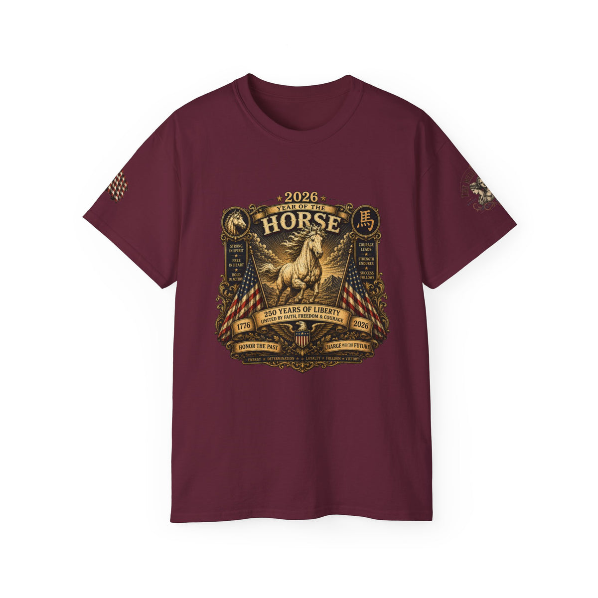 2026 Year Of The Horse America 250 Commemorative Tee