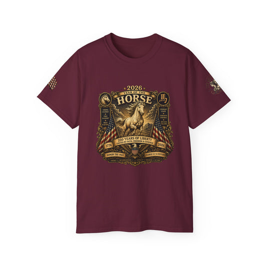 2026 Year Of The Horse America 250 Commemorative Tee