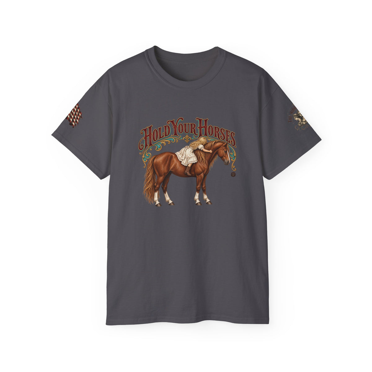 Hold Your Horses T-Shirt — Vintage Western Horse Graphic Tee