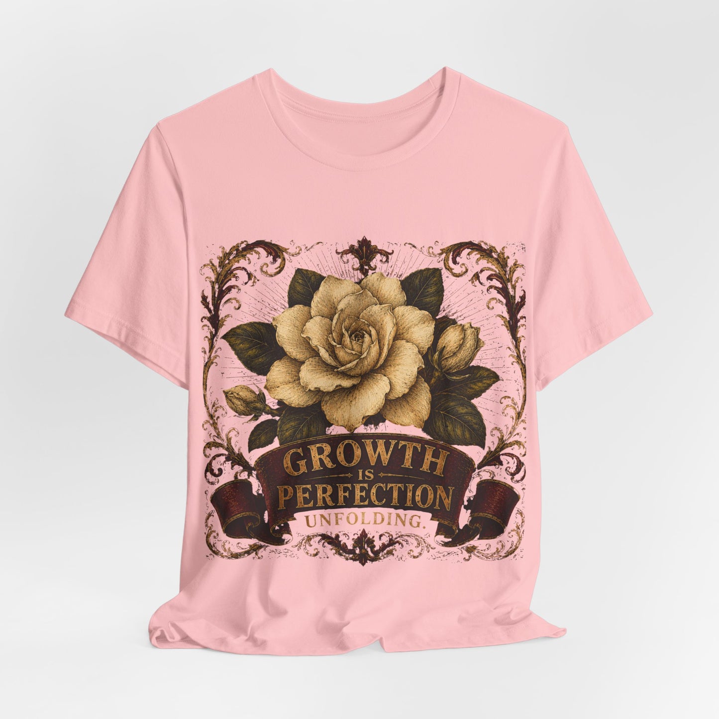 "Growth is... Perfection Unfolding" Cotton T-shirt.