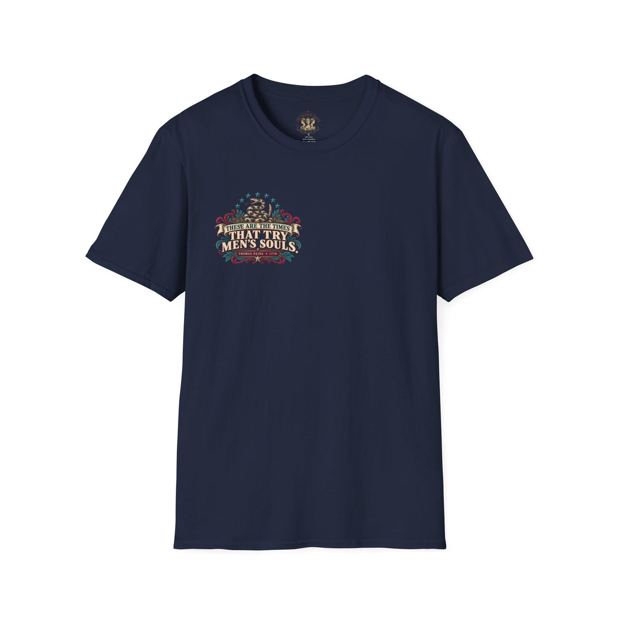 "These Are the Times That Try Men’s Souls" Thomas Paine Vintage Floral T-shirt