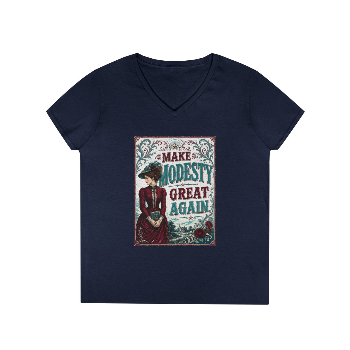 "Make Modesty Great Again," Women's Victorian Tee