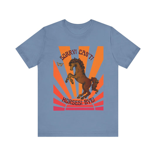 For The Love Of Horses Vintage Graphic 100% Cotton Tee
