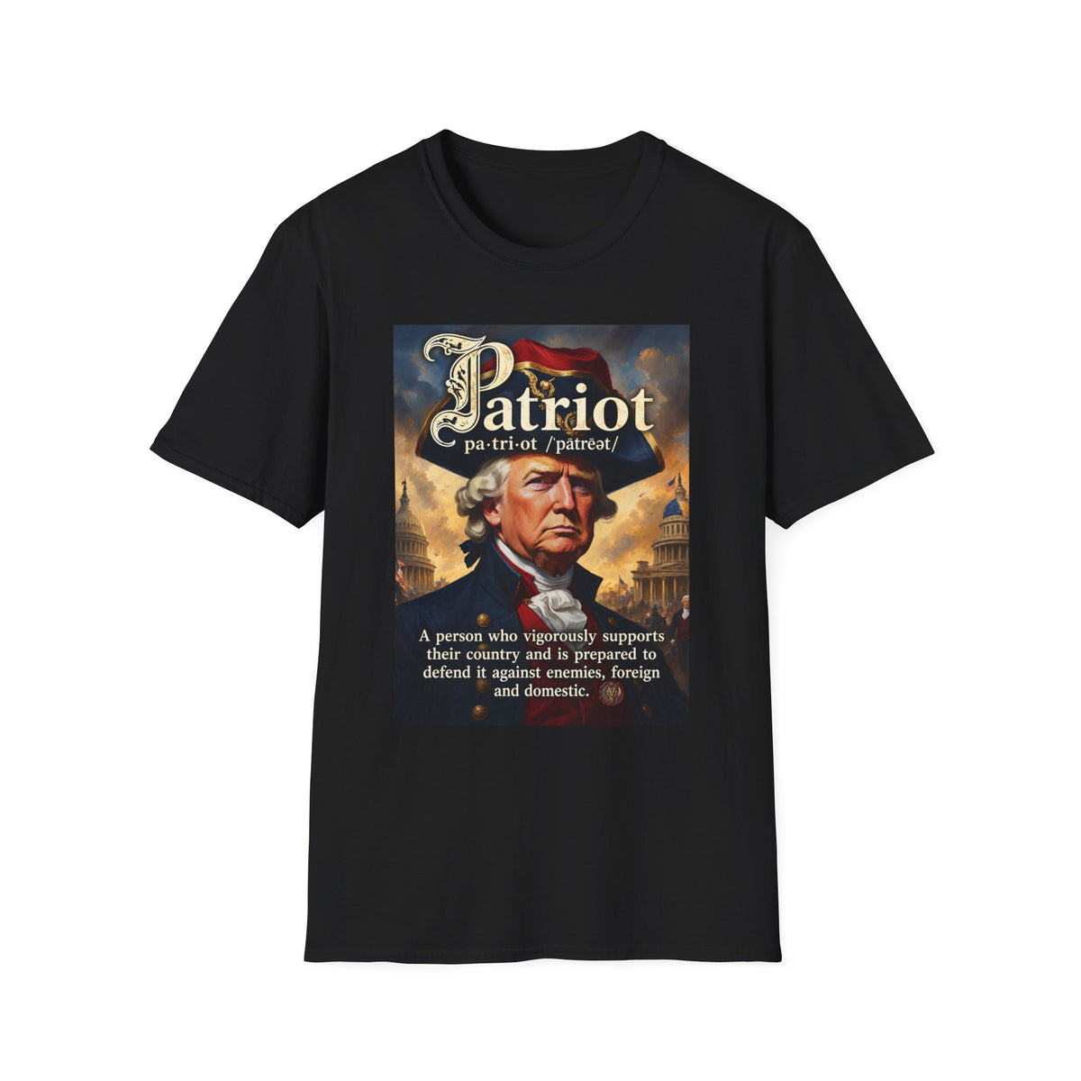 Patriot T‑Shirt — Vintage Donald J. Trump Commander In Chief Tee