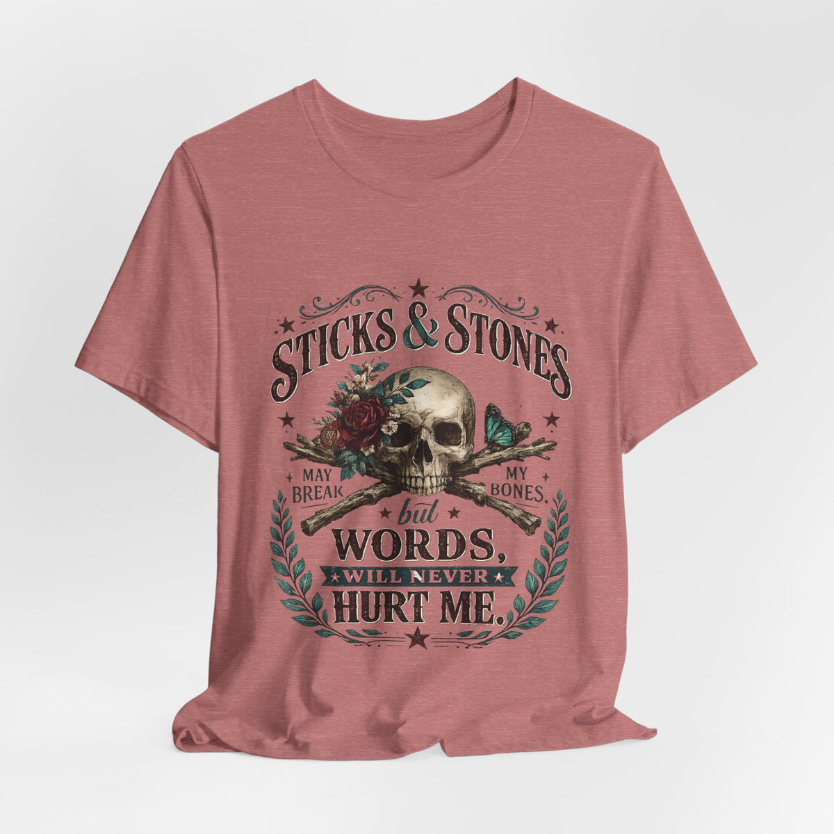 "Sticks and Stones" Classic Child's Poem 100% Cotton Tee