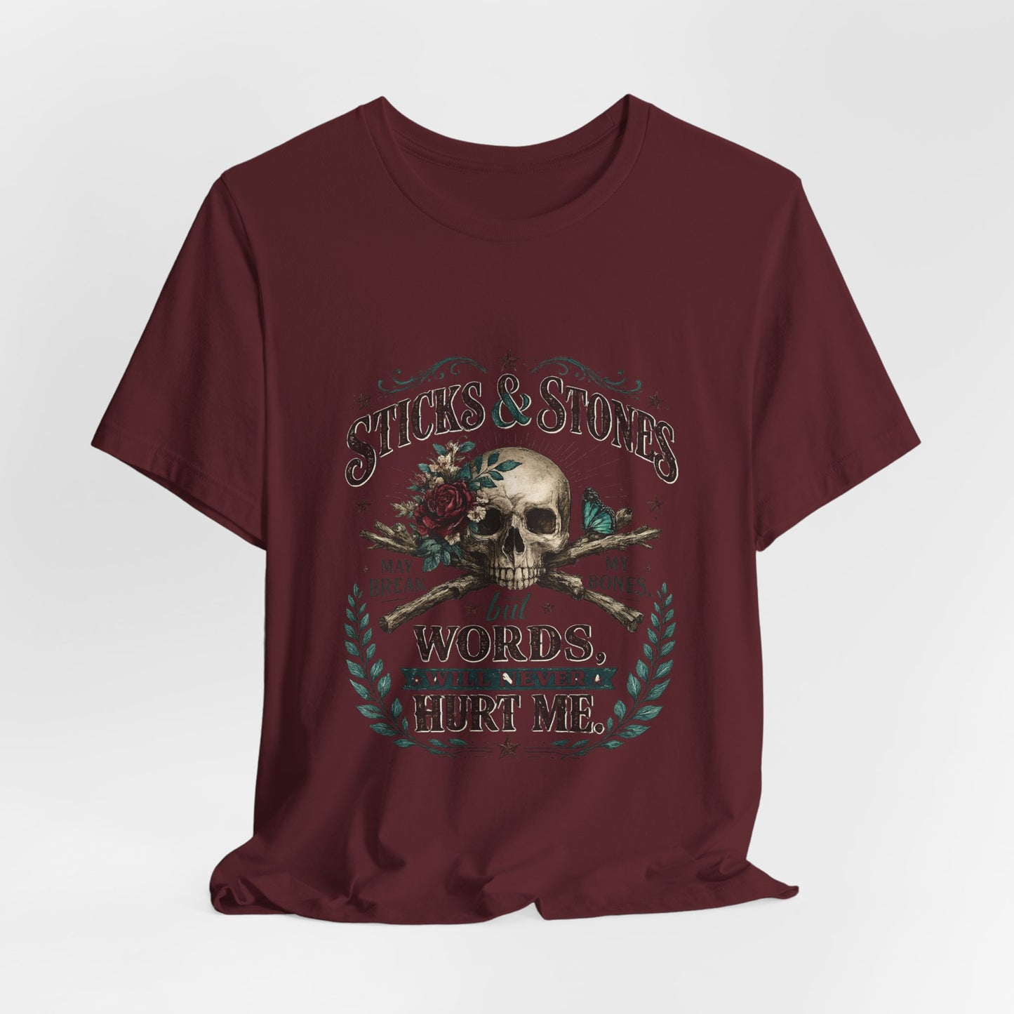 "Sticks and Stones" Classic Child's Poem 100% Cotton Tee