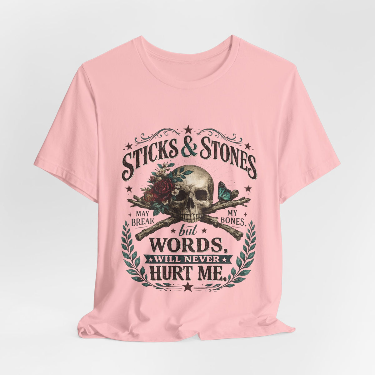 "Sticks and Stones" Classic Child's Poem 100% Cotton Tee