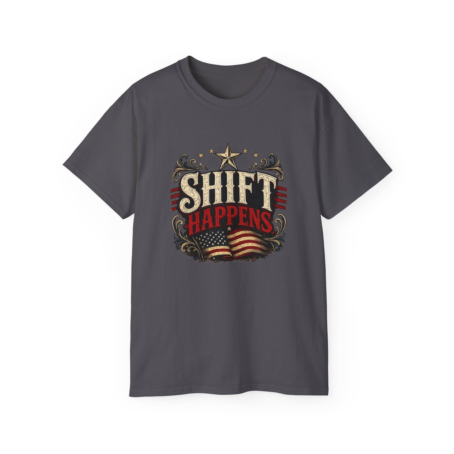"Shift Happens" Cotton Tee
