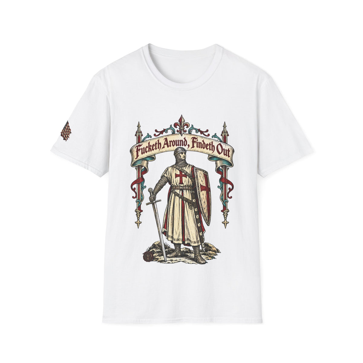 'FAFO' Vintage Crusader Graphic Tee