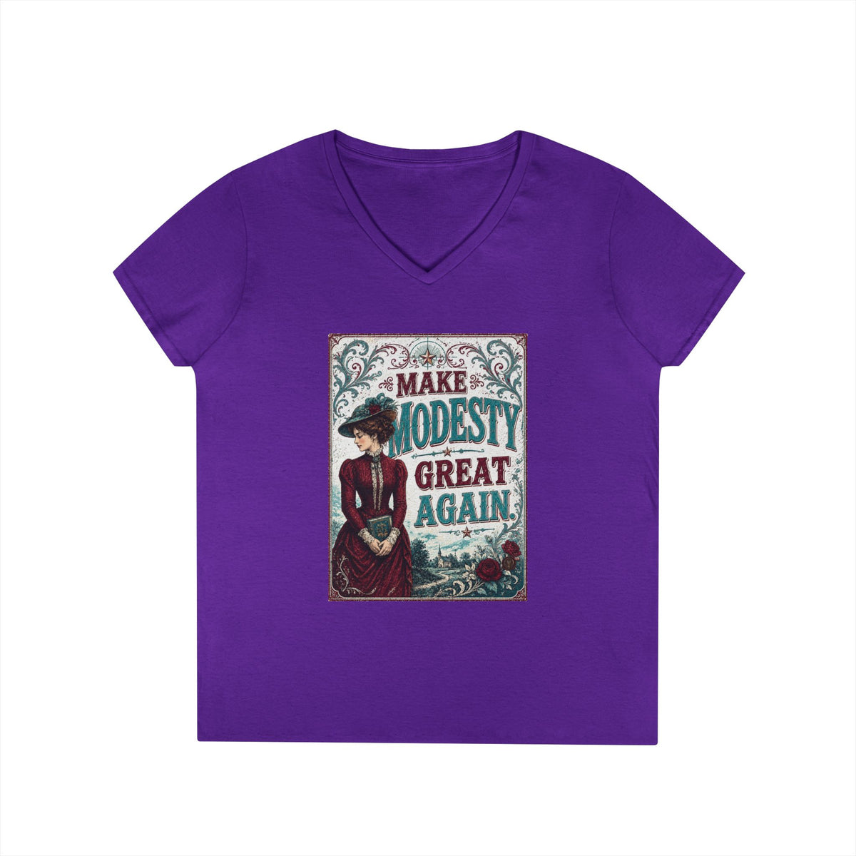"Make Modesty Great Again," Women's Victorian Tee