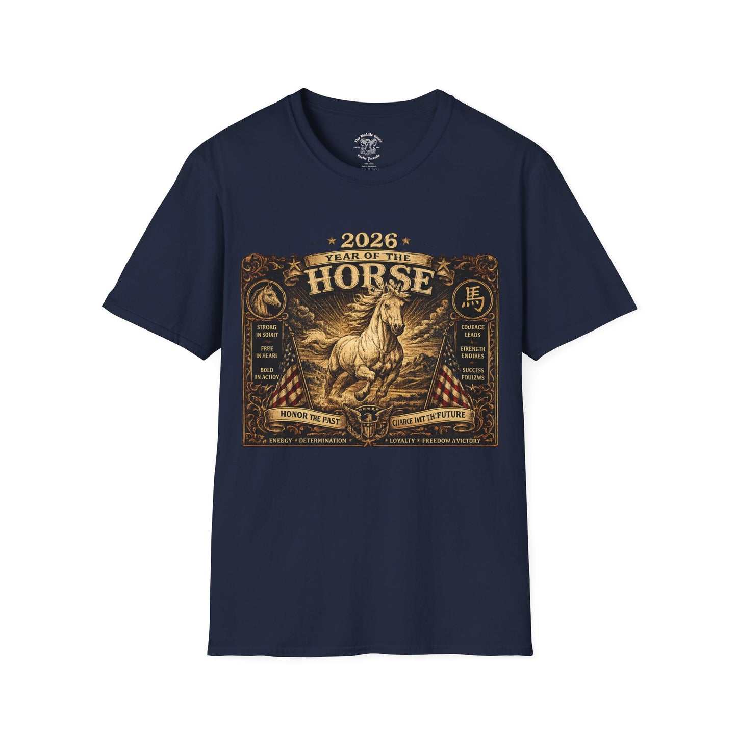 2026 Year of the Horse T-Shirt — Chinese Zodiac Horse Graphic Tee