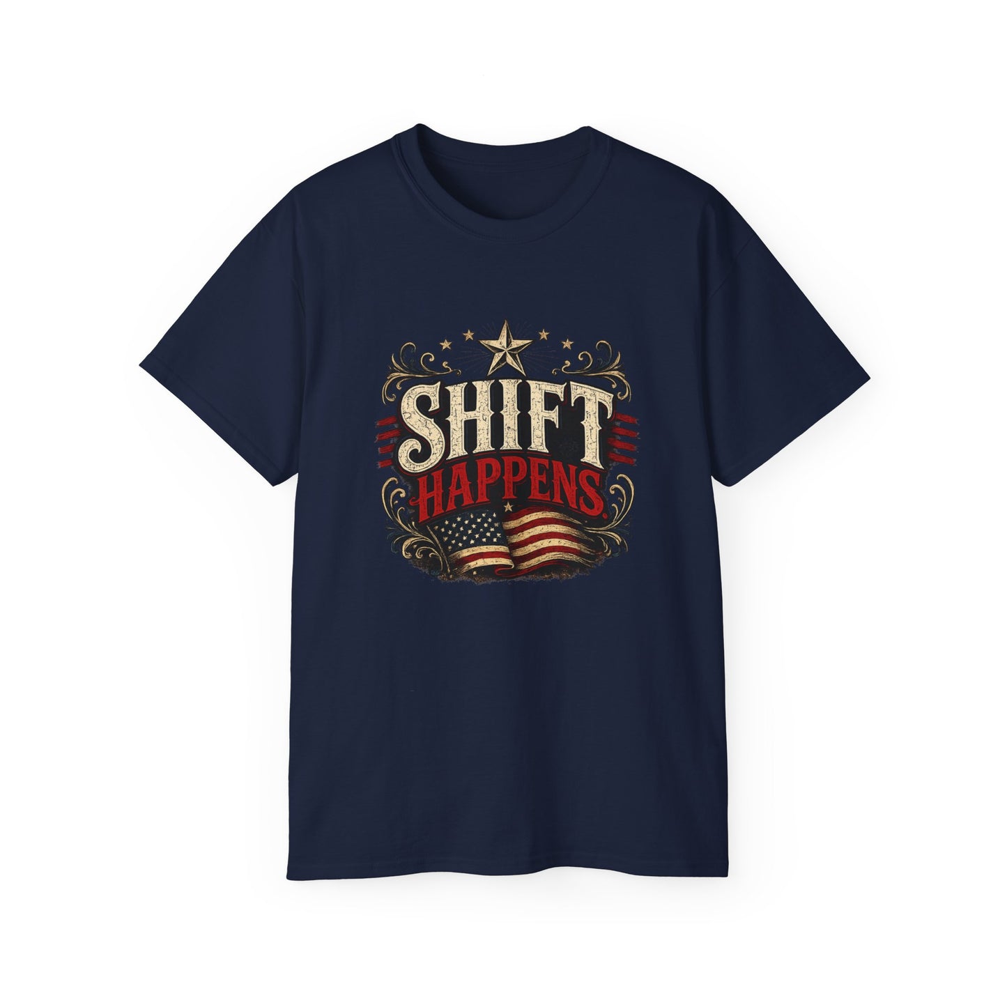"Shift Happens" Cotton Tee