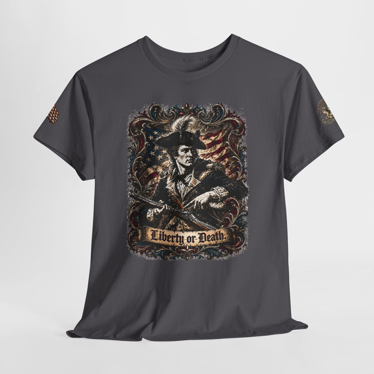 America 250 Patriot Vintage Style 2nd Amendment Cotton Tee