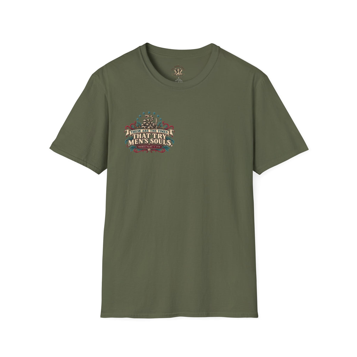 "These Are the Times That Try Men’s Souls" Thomas Paine Vintage Floral T-shirt
