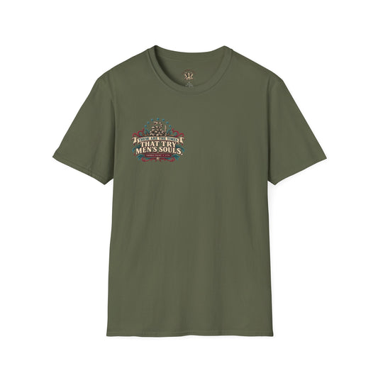 "These Are the Times That Try Men’s Souls" Thomas Paine Vintage Floral T-shirt
