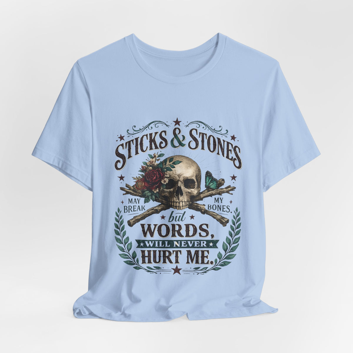 "Sticks and Stones" Classic Child's Poem 100% Cotton Tee