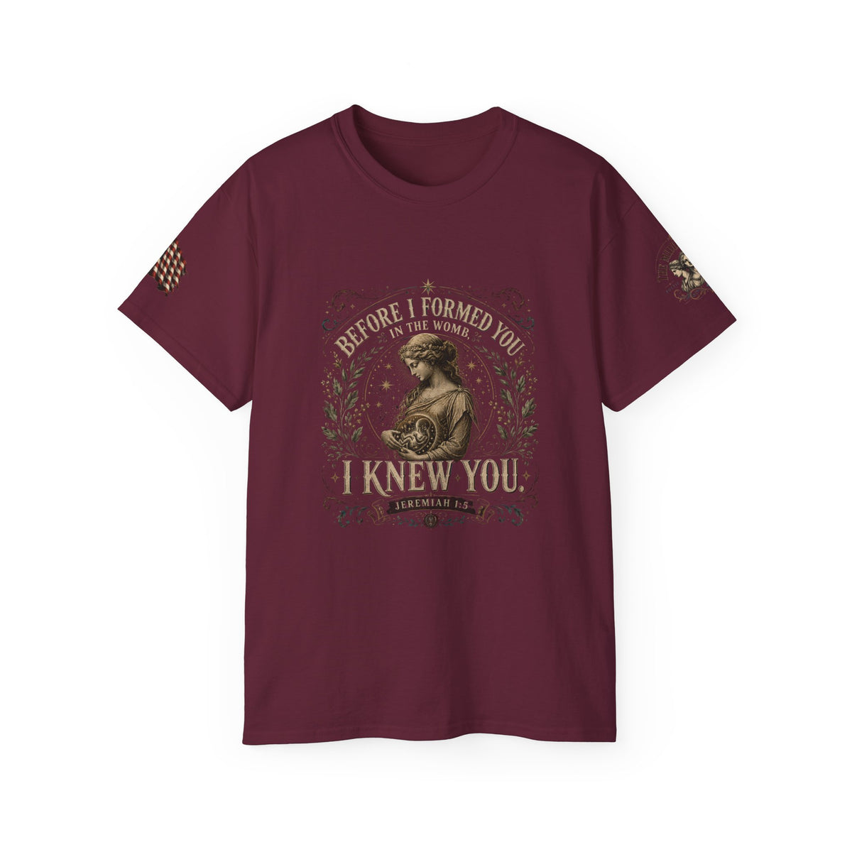 Christian Scripture Tee — "Before I Formed You I Knew You" Graphic T-Shirt
