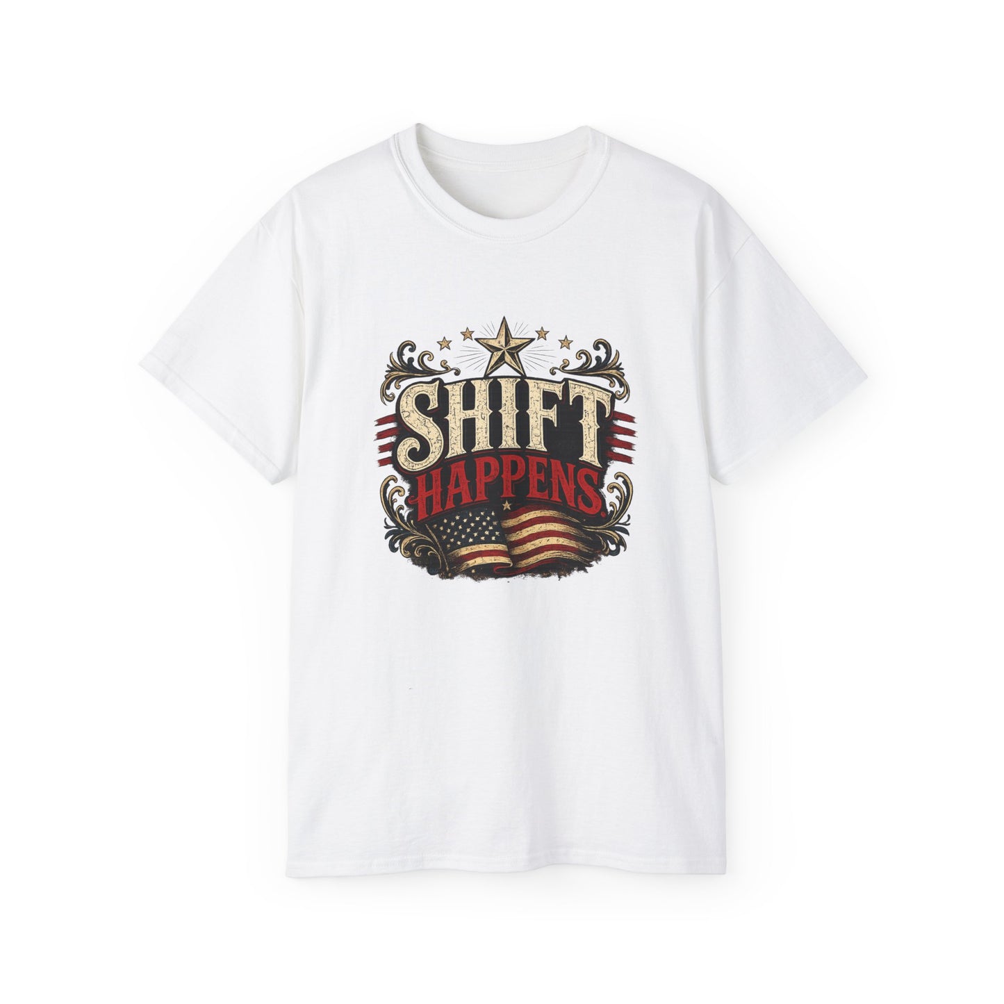 "Shift Happens" Cotton Tee