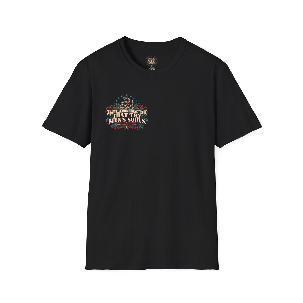 "These Are the Times That Try Men’s Souls" Thomas Paine Vintage Floral T-shirt
