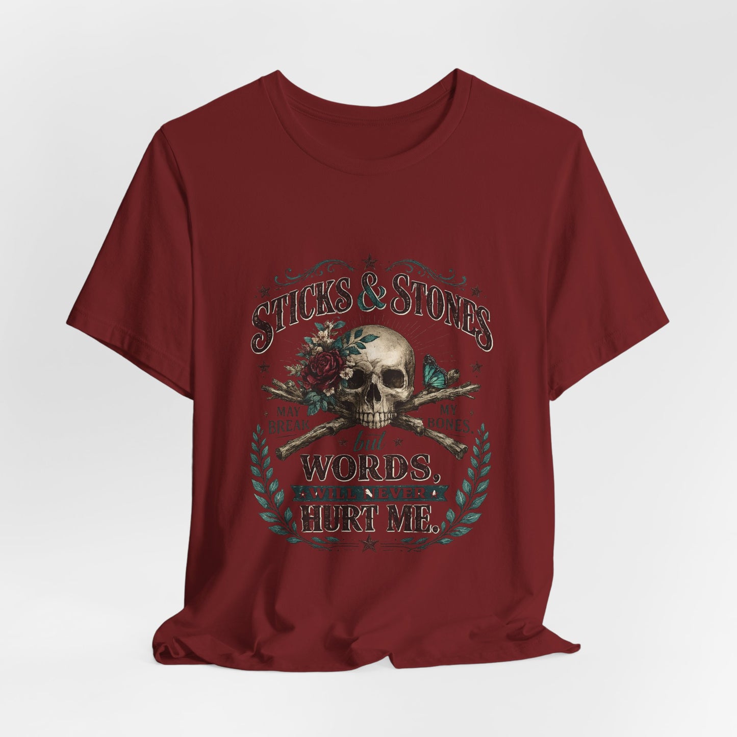 "Sticks and Stones" Classic Child's Poem 100% Cotton Tee