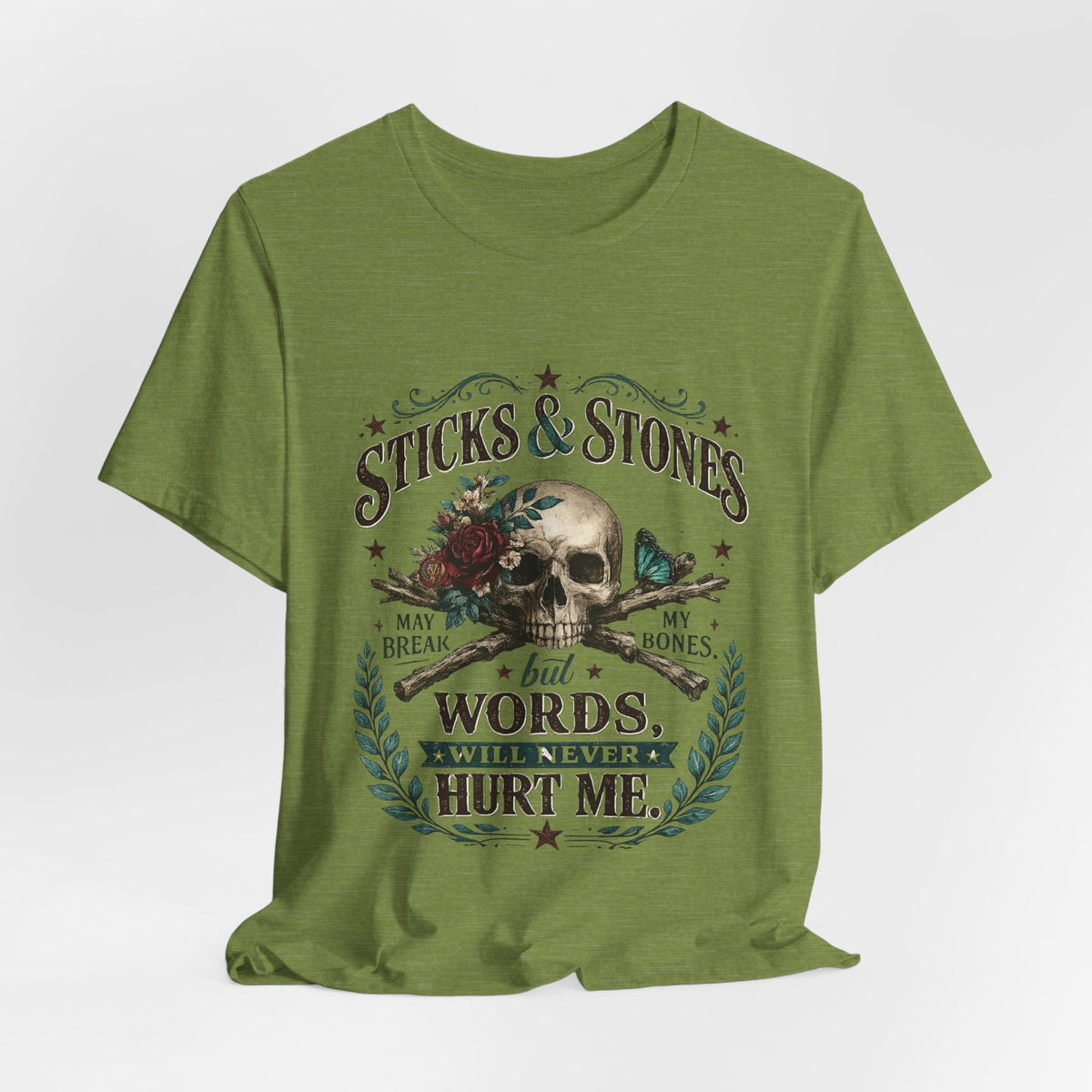 "Sticks and Stones" Classic Child's Poem 100% Cotton Tee