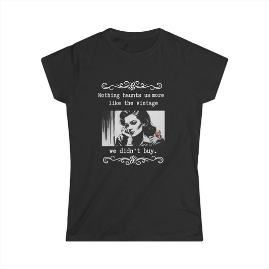 Film-Noir Vintage Love Women's 100% Cotton Softstyle Tee.