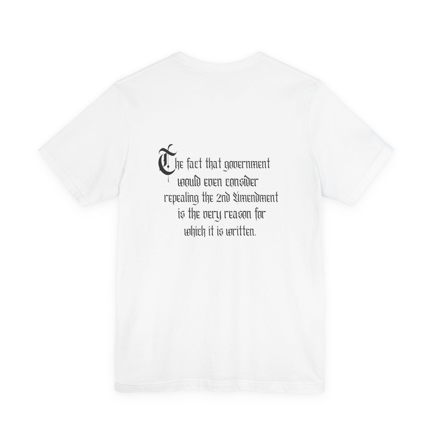 Historical Patriot Tee | Vintage Style 2nd Amendment Classic White Cotton Tee