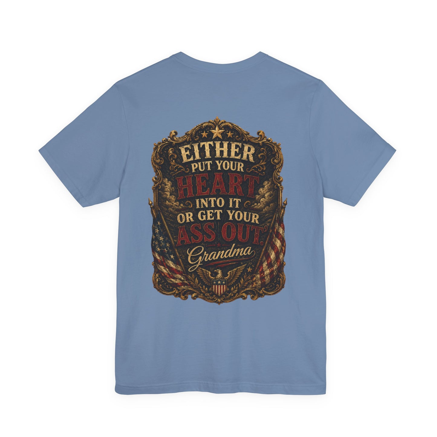 Patriotic Graphic Tee – Love It or Leave It | Vintage Style 100% Cotton T-Shirt