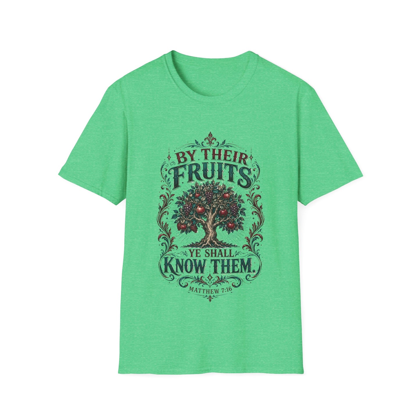 "By Their Fruits" Inspirational Graphic Tee (Matthew 7:16)