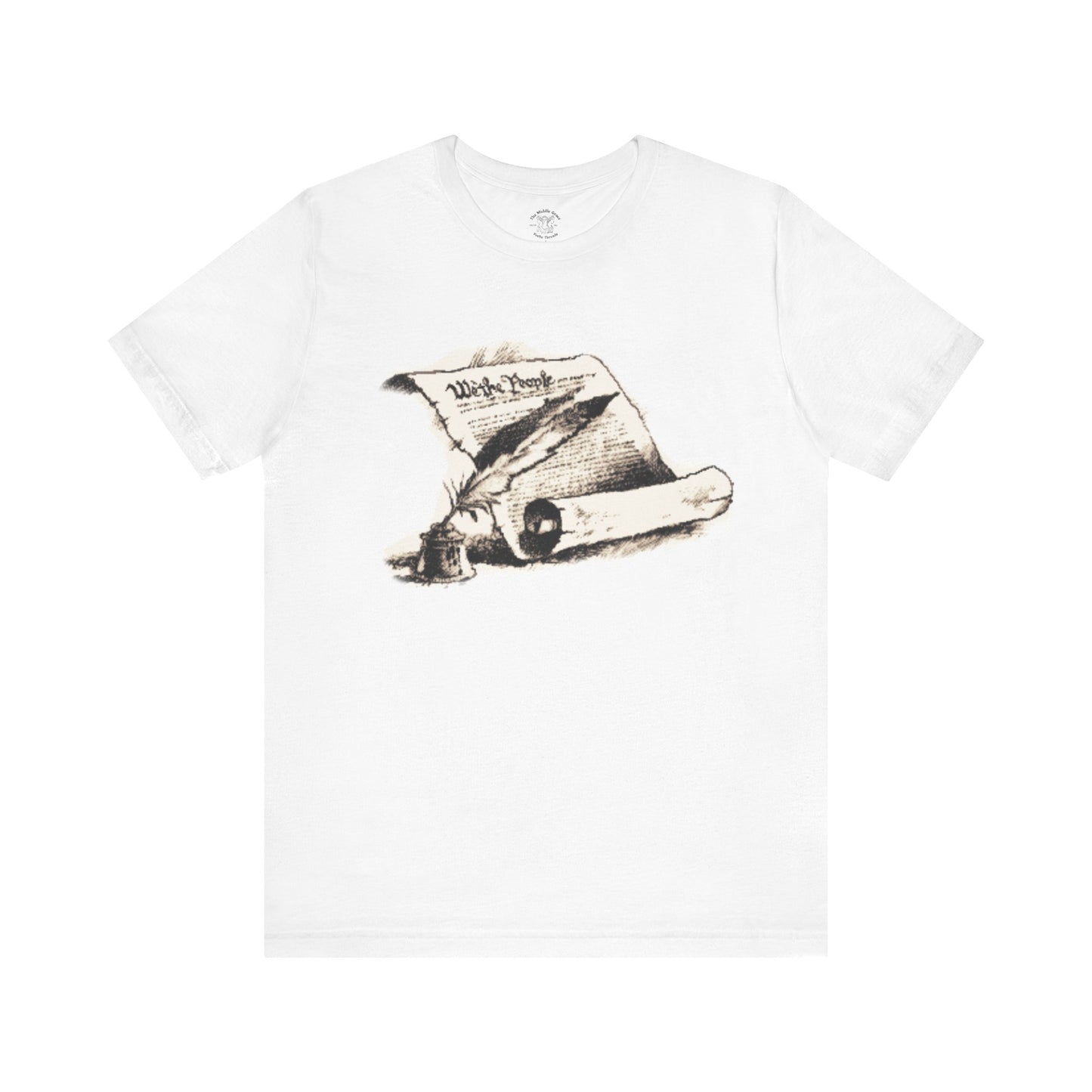 Vintage Constitution Benjamin franklin Quote Tee, Cotton Jersey T-Shirt