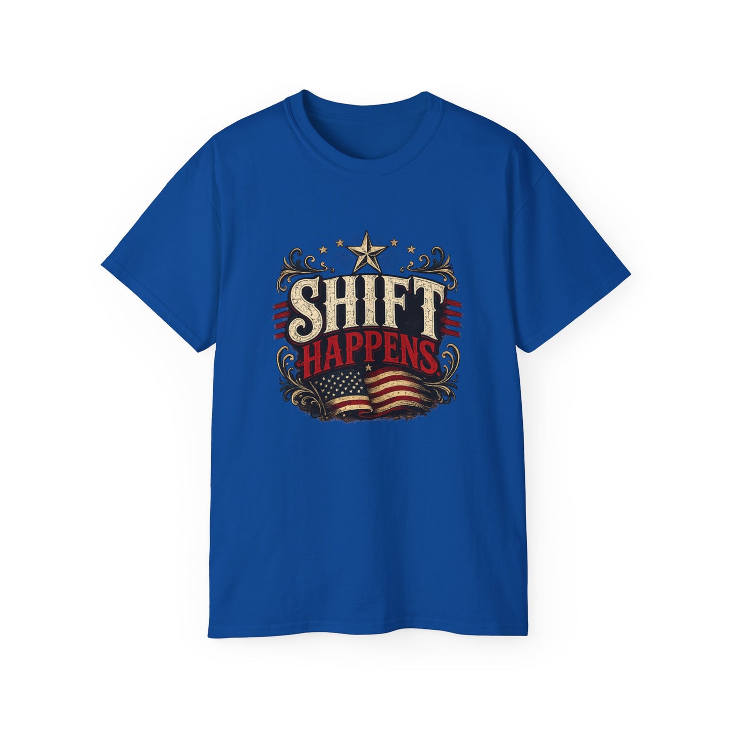 "Shift Happens" Cotton Tee