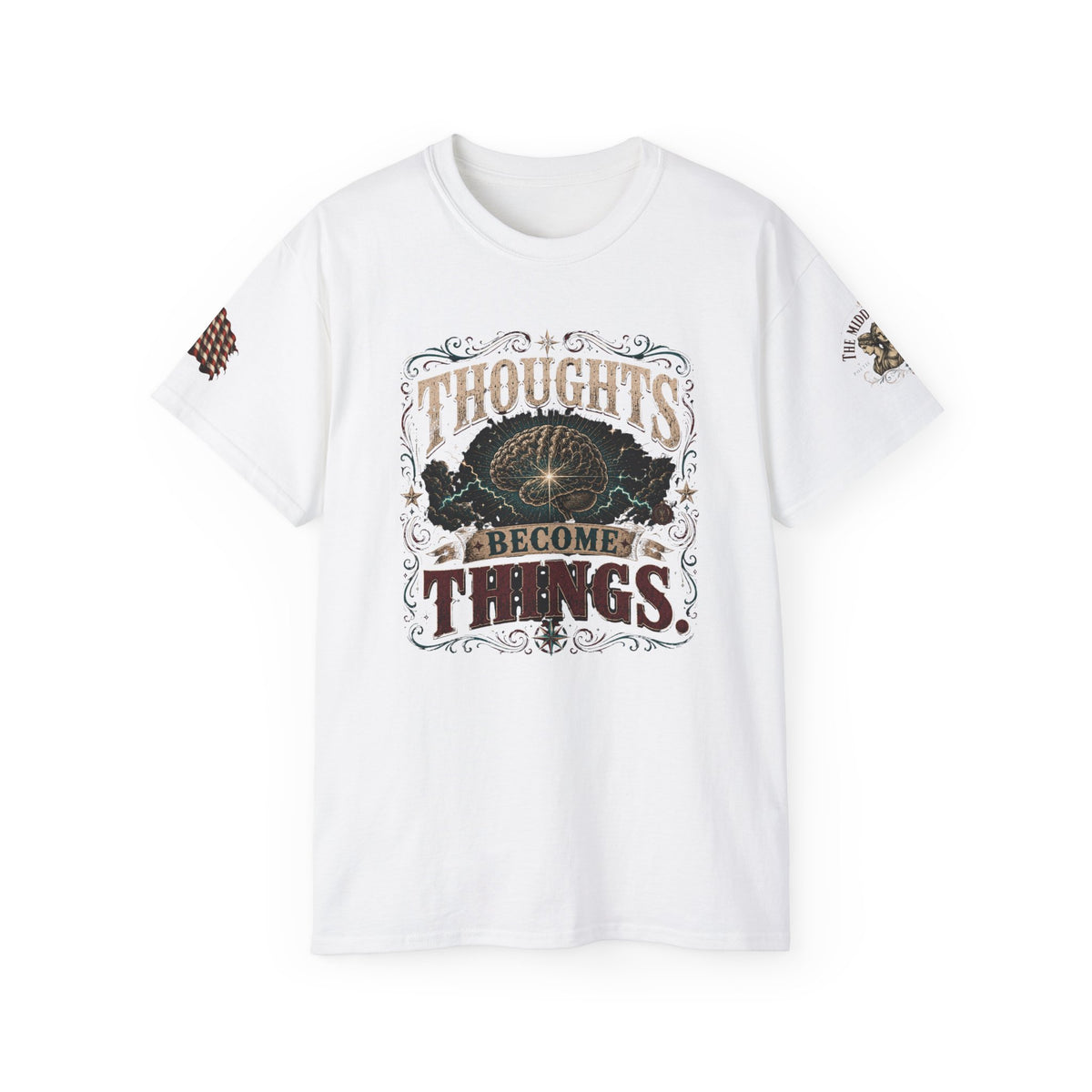 Thoughts Become Things T-Shirt — Motivational Graphic Tee