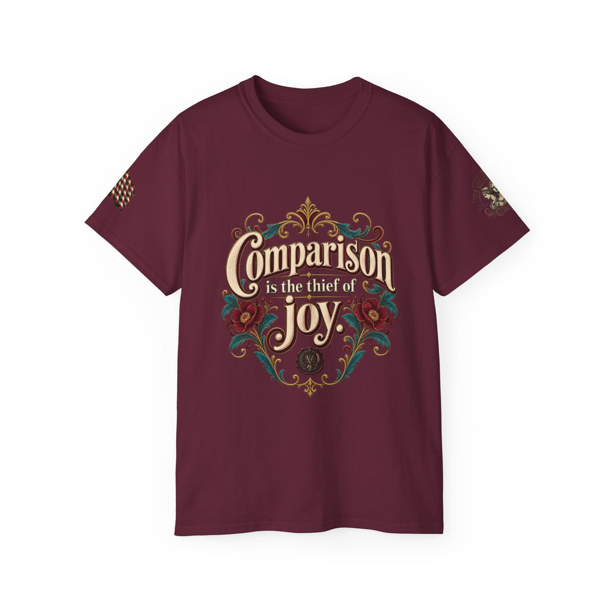 Comparison Is the Thief of Joy Floral Graphic Tee