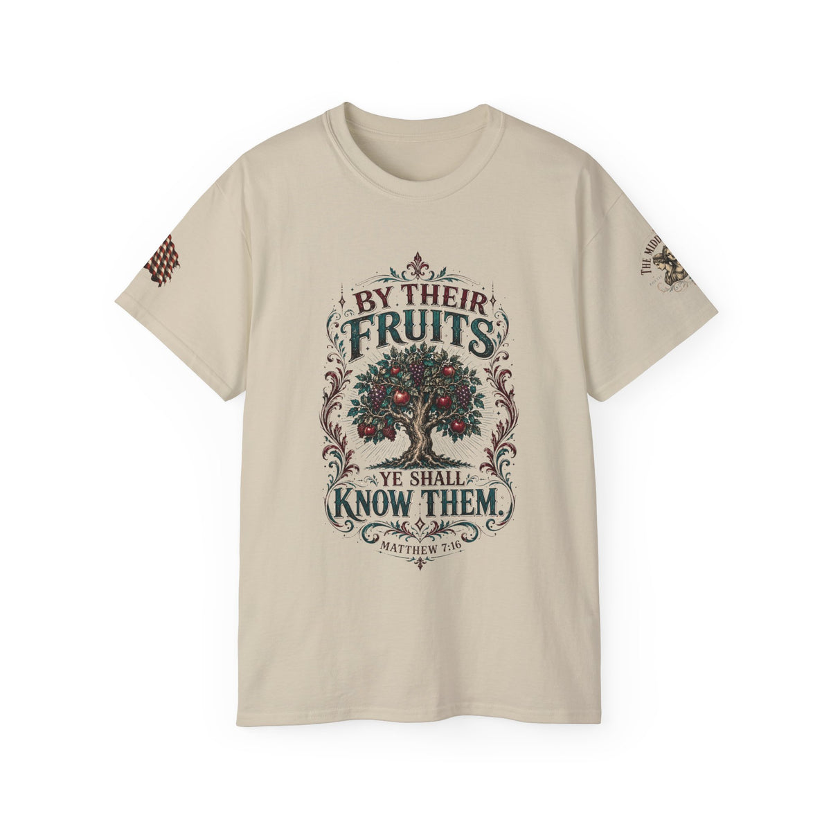 Biblical 'By Their Fruits We Shall Know Them' T-Shirt