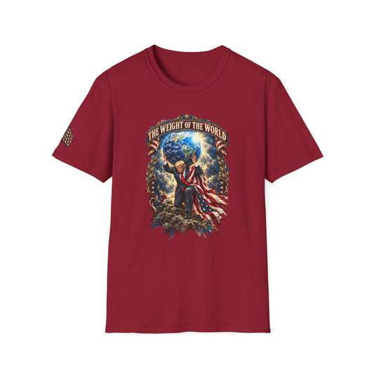 Trump Shoulders "The Weight of the World" Patriotic Graphic Tee