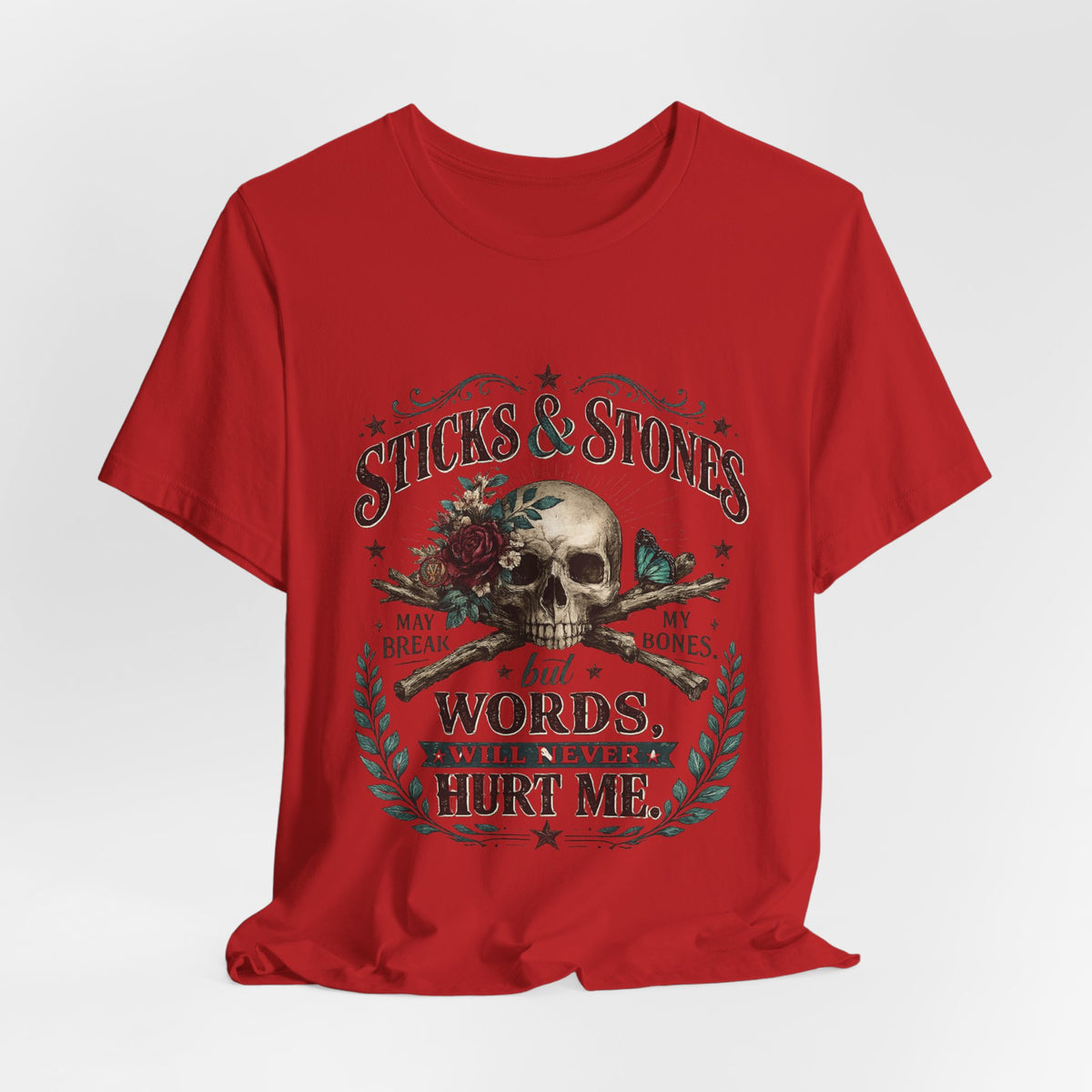 "Sticks and Stones" Classic Child's Poem 100% Cotton Tee