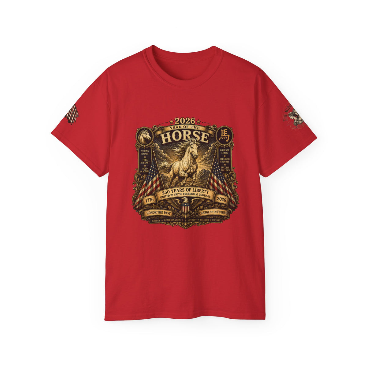 2026 Year Of The Horse America 250 Commemorative Tee