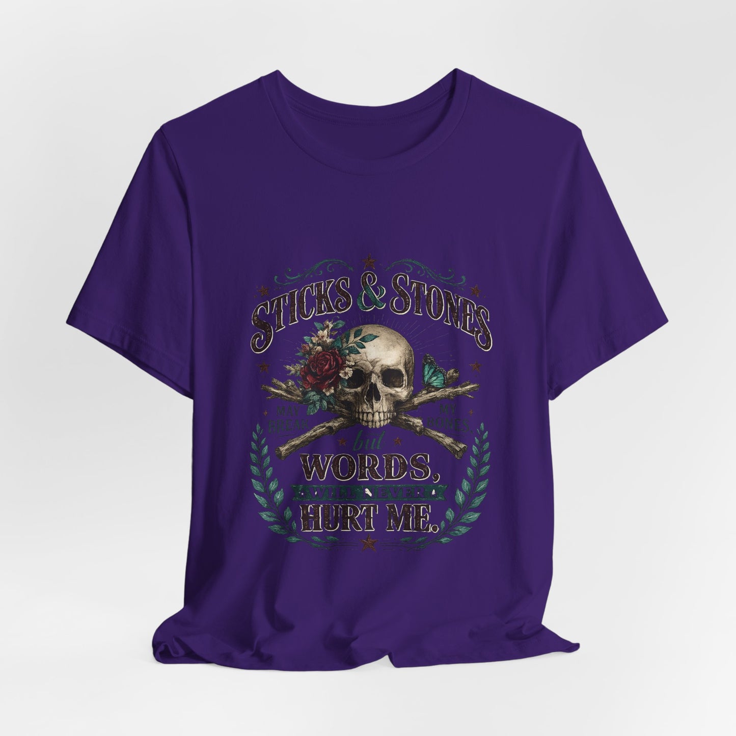 "Sticks and Stones" Classic Child's Poem 100% Cotton Tee