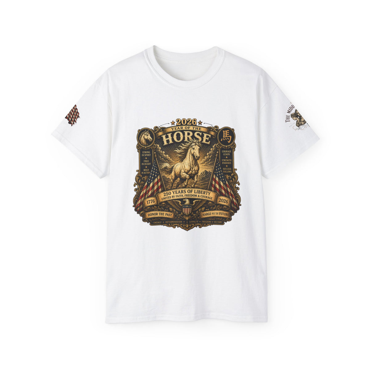 2026 Year Of The Horse America 250 Commemorative Tee