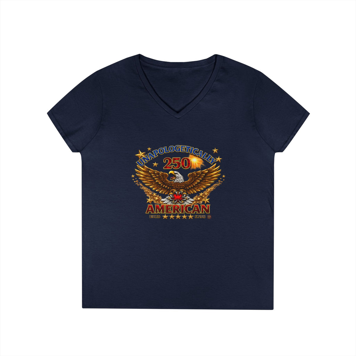“Unapologetically American” 250th Eagle Graphic Women's Tee